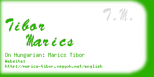 tibor marics business card